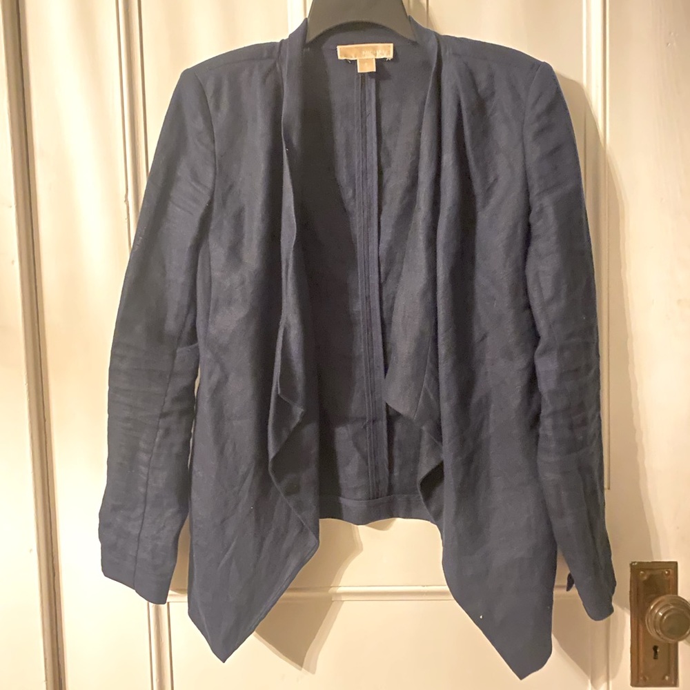 Michael Kors - Navy Linen Blazer - jacket